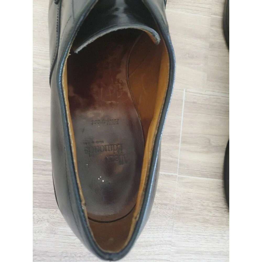 Allen Edmonds Hillcrest Derby Black Dress Shoe Mens 13D  Bicycle NO LACES